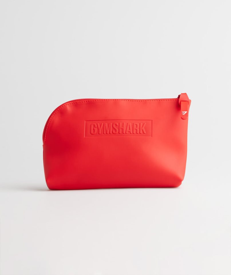 Gymshark Everyday Zip Pouch Wash Bag Red | NZ 3QIAGJ